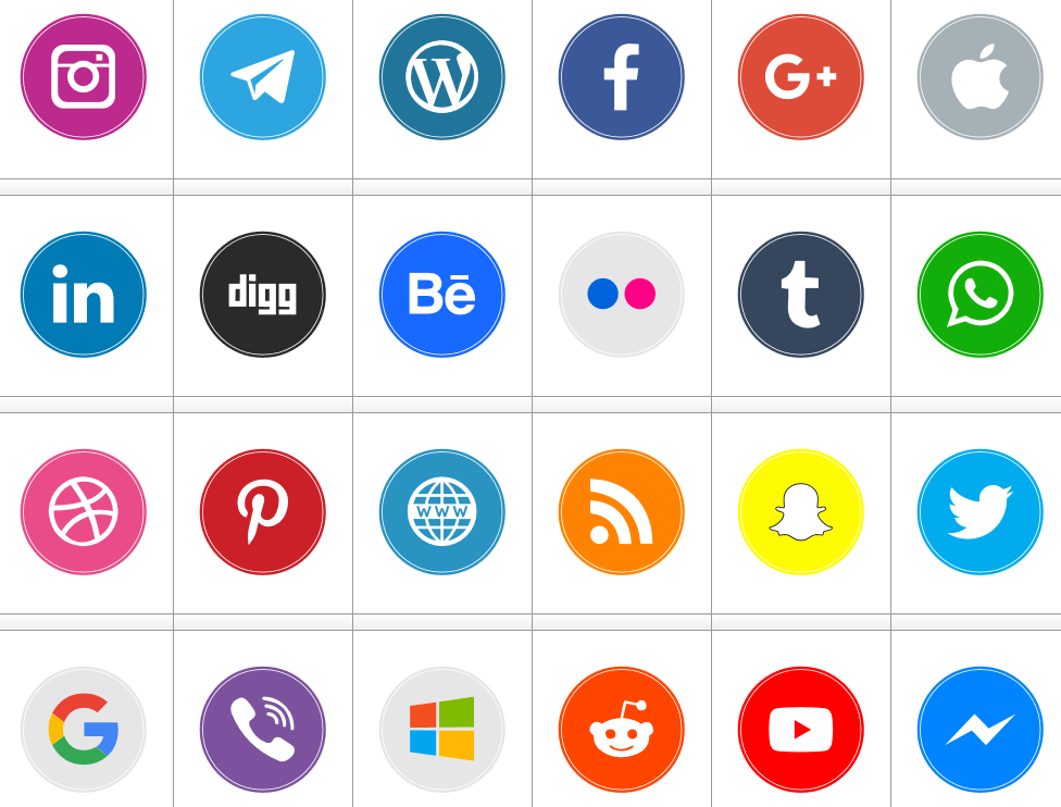 Icons Social Media 10